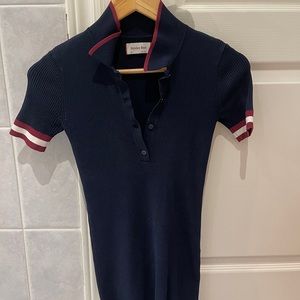 Aritzia Sunday Best knit polo dress